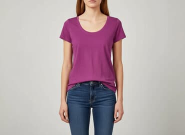 koszulka real rozowa: T-shirt damski, rozmiar S — 5