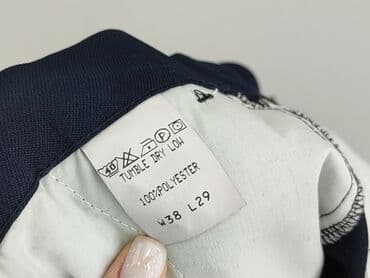 srebrna marynarka do sukienki: Farah, Spodnie dla mężczyzn, XL — 5