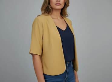 żakiety do sukienek duże rozmiary: Marynarka damska, rozmiar 2XL — 5