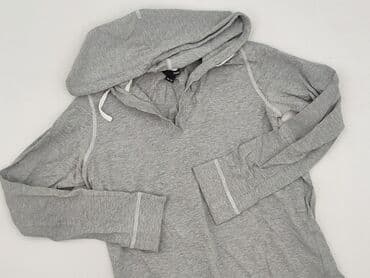 niebieska bluzka h m: H&M, Bluza z kapturem damska, rozmiar L — 2