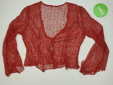 inne: Ceglany, ażurowy komplet damski – bolerko + top na ramiączkach - — 2