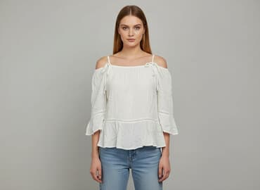 białe bluzki damskie sinsay: Sinsay, Bluzka damska, rozmiar M — 6