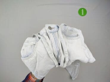 biale szerokie jeansy: Sinsay, Spodnie 3/4 damskie, rozmiar XS — 5