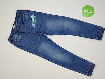 krótkie spodenki joggery: Spodnie jeansowe, Boys, 7 lat, 122, stan - Bardzo dobry — 2