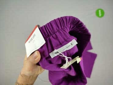 legginsy czarne woskowane: Spodnie materiałowe damskie, rozmiar S — 4