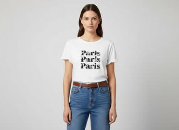 t shirt zara paris: Terranova, Women`s T-shirt, size L — 6