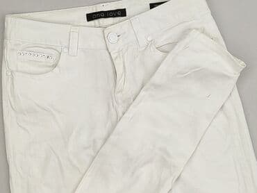 biale szerokie jeansy: One Love, Jeansy damskie, rozmiar M — 1