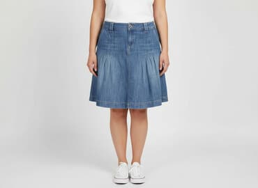 plisowane spódnice niebieska: Spódnica damska, rozmiar XL — 1