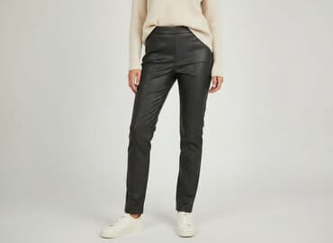 sinsay spodnie z eko skóry: Sinsay, Spodnie materiałowe damskie, rozmiar XS — 1