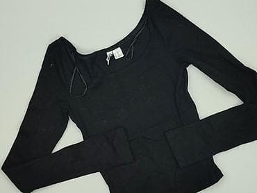 czarne bluzki basic: H&M Divided, Top damski, rozmiar 2XS — 1