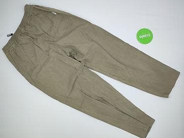 joggery khaki: Spodnie materiałowe damskie, rozmiar L — 3