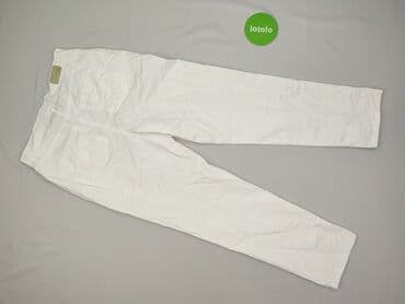 biale leginsy 104: Spodnie materiałowe damskie, rozmiar L — 3