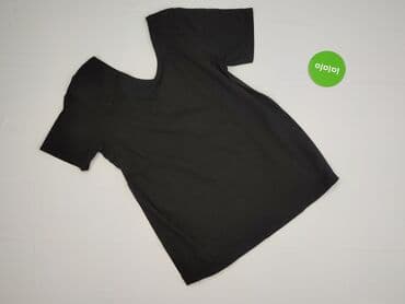 czarne t shirty damskie w serek: T-shirt damski, rozmiar XL — 3