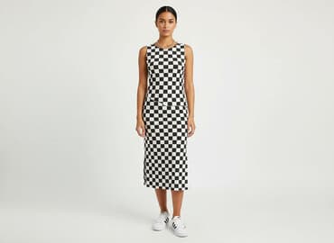 mohito sukienka w kratkę: Greence, Women`s dress, size L — 1