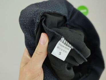 spodnie czarne damskie z niskim stanem: Spodnie materiałowe damskie, rozmiar S — 5