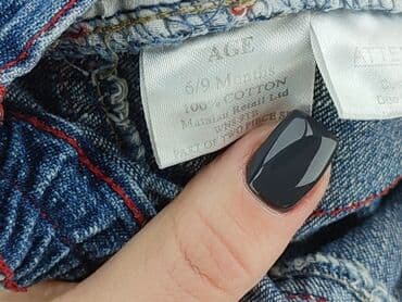 джинсы: Джинсові штани, 6-9 міс., стан - Хороший — 5