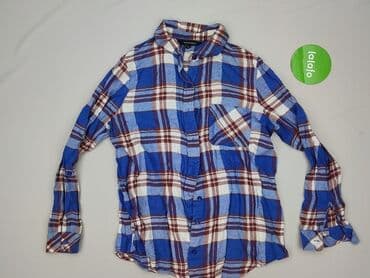 koszula w bialo niebieska krate damska: Peacocks, Women`s shirt, size M — 3