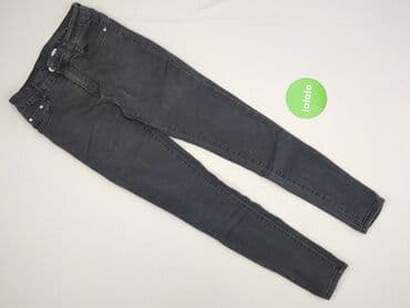 szare jeansy damskie stylizacje: Jeansy damskie, rozmiar S — 3