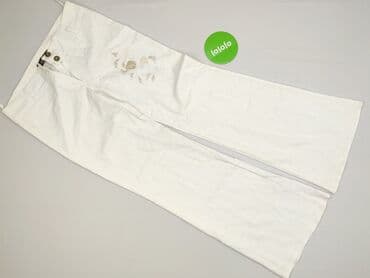 Women's Clothing: Material trousers for women, size M (EU 38) — 2