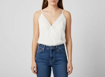 kamizelka damska krótka h m: H&M, Bluzka damska, rozmiar S — 8