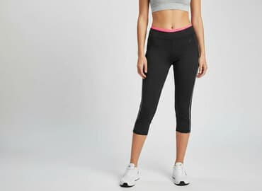 legginsy w prążki hm: H&M, Legginsy Sportowe damskie, rozmiar S — 6