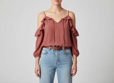 bluzki hiszpanki wiazana: Bluzka damska, rozmiar L — 6