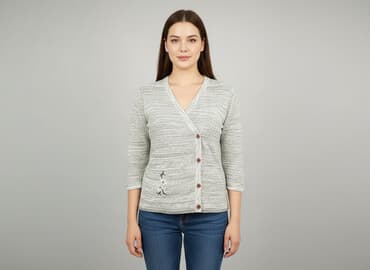 sweter patchwork: Kardigan damski, 3XL — 5