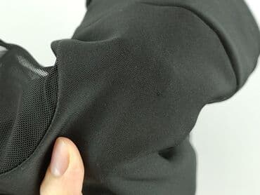 czarna sukienka z przezroczystymi rękawami: Women`s dress, size S — 4