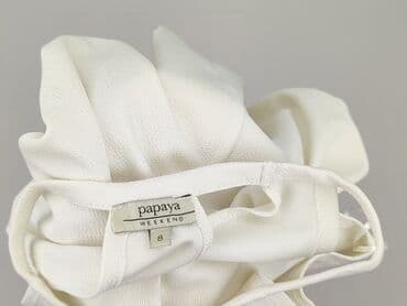 białe koturny sandały ccc: Papaya, T-shirt damski, rozmiar S — 4