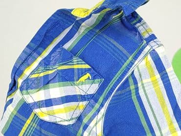 bluzka w łańcuchy: Сорочка 1,5-2 р., стан - Ідеальний, візерунок - Клітинка, колір - Синій — 6