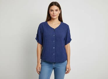 bluzka damska w serek: Bluzka damska, rozmiar M — 5