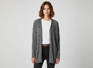 sweter w warkoczowy splot h m: H&M, Kardigan damski, rozmiar M — 7