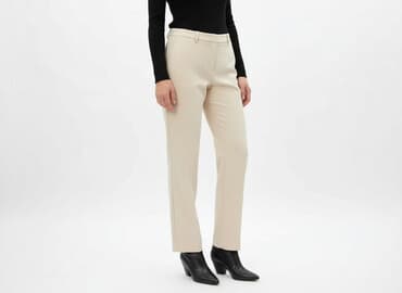 krótkie spodenki w pracy a bhp: Spodnie materiałowe damskie, rozmiar S — 5