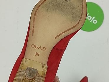 szpicu: Czerwone czółenka QUAZI na obcasie - Marka: QUAZI - Rozmiar: 36 — 6