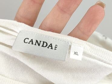 sweter piórkowy na drutach: Canda, Bluzka damska, rozmiar XL — 5