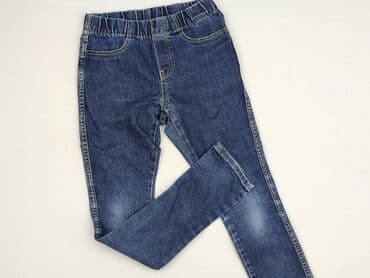 rajstopy lidl: Spodnie jeansowe, H&M, 8 lat, 122/128, stan - Idealny — 1