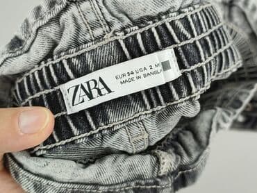 zara szare spodenki: Zara, Szorty damskie, rozmiar M — 4
