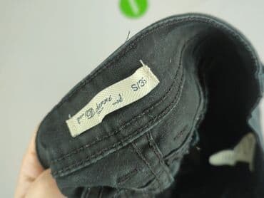 czarne spodnie z białą nitką: Jeansy damskie, rozmiar S — 5