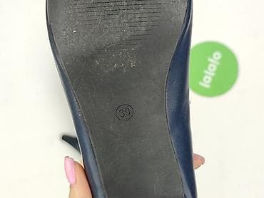 ccc koturna: Granatowe czółenka na obcasie - Klasyczny fason z zaokrąglonym — 6