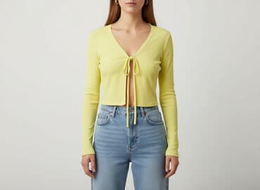 sukienka sweterkowa stradivarius: PrettyLittleThing, Kardigan damski, rozmiar L — 6