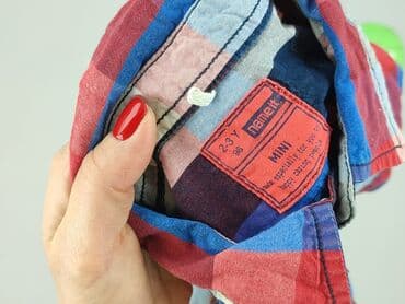 koszulka z traktorem dla chłopca: Shirt 2-3 years, condition - Very good, pattern - Cell, color - Blue — 4