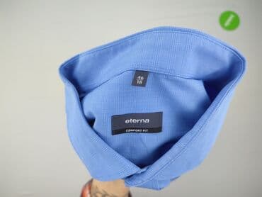 koszula niebieska hm: Eterna, Koszulа dla mężczyzn, rozmiar 3XL — 4