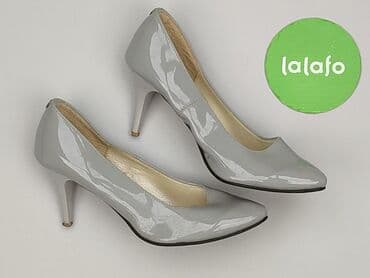 biale buty z kokardą: Półbuty damskie, rozmiar 37 — 4