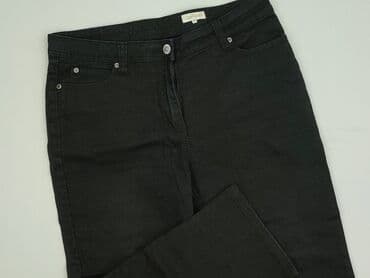 czarne szerokie jeansy: Jeansy damskie, rozmiar L — 1