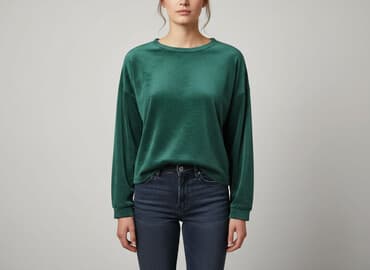 bluzka damska welurowa: Bluzka damska, rozmiar L — 5