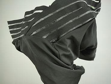 culotte jeans: Damskie spodnie culotte 3/4 – czarne - Krój: culotte, szeroka — 4