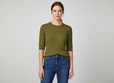 hampton republic sweter: H&M Basic, Светр жіночий, розмір S — 6