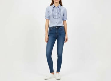 orsay, koszula damska, rozmiar s stan: używany rozmiar: s kolor: biały wady: wymaga czyszczenia dodatkowe informacje: należy pamiętać, że pomiary są wykonywane przez program, błąd może wynosić do 2 cm sposób dopasowa: Orsay, Women`s shirt, size S — 1