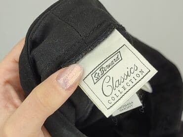 zara woskowane spodnie: Material trousers for women, size L (EU 40) — 4