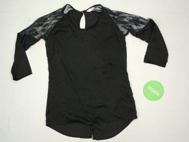 czarne bluzki rekaw 3 4: Bluzka damska, rozmiar S — 2